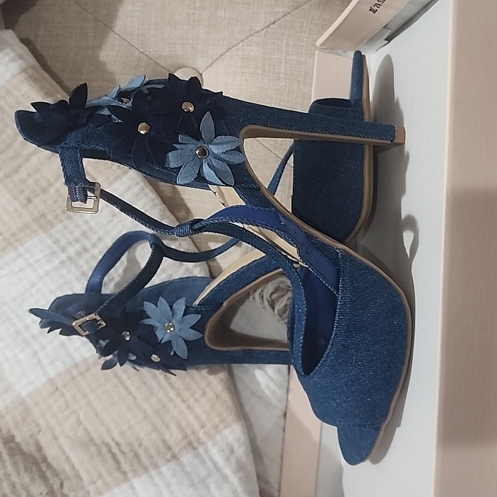 Denim Heels